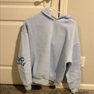 Edikted Soft Blue Hoodie with Pink Tag